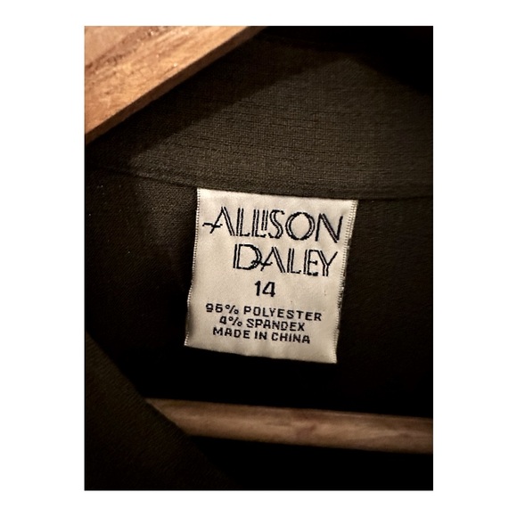 Allison Daley Vintage Green Jacket Cover Button Up Women’s Size 14 - Picture 3 of 3